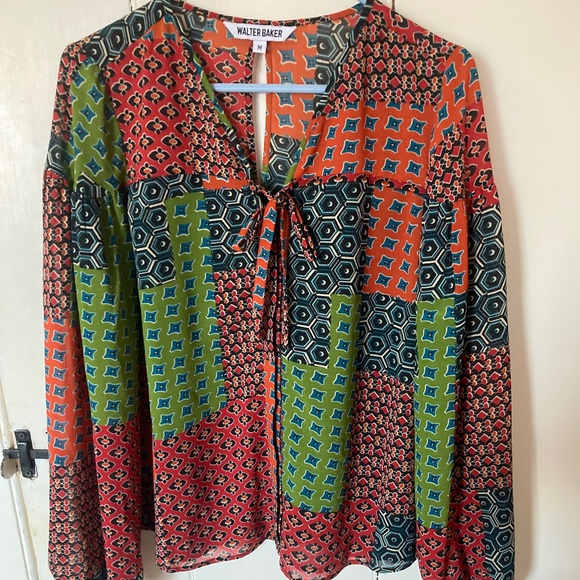 Walter Baker Tie Neck Blouse - Picture 2 of 7